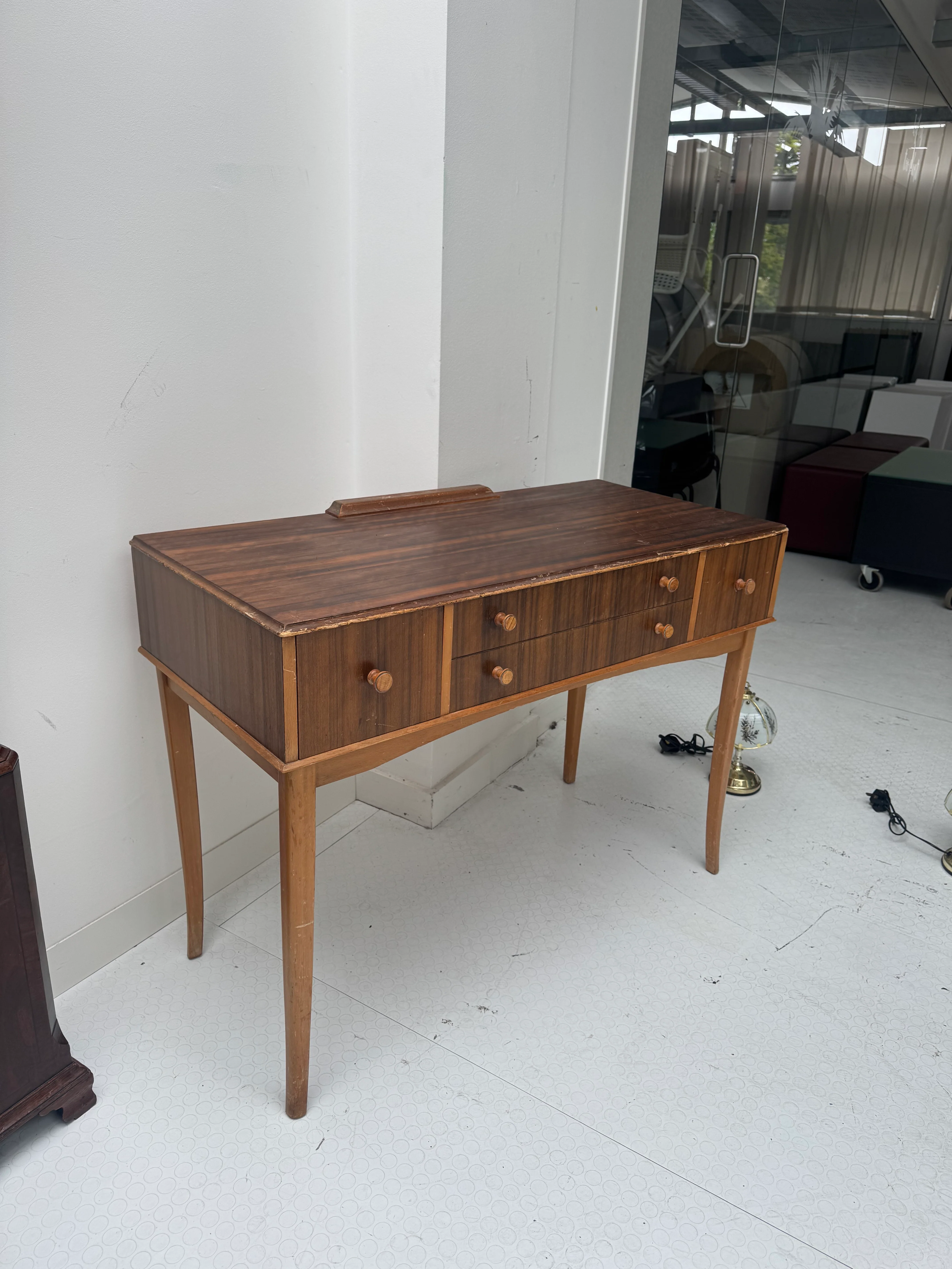 Heal's Vintage Dressing Table / Console Table - 1950s - Image 9