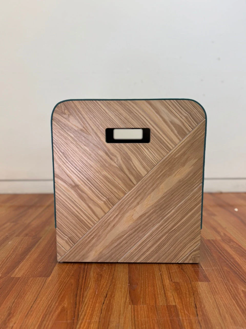 Wooden bespoke stools with stud detail - Image 3